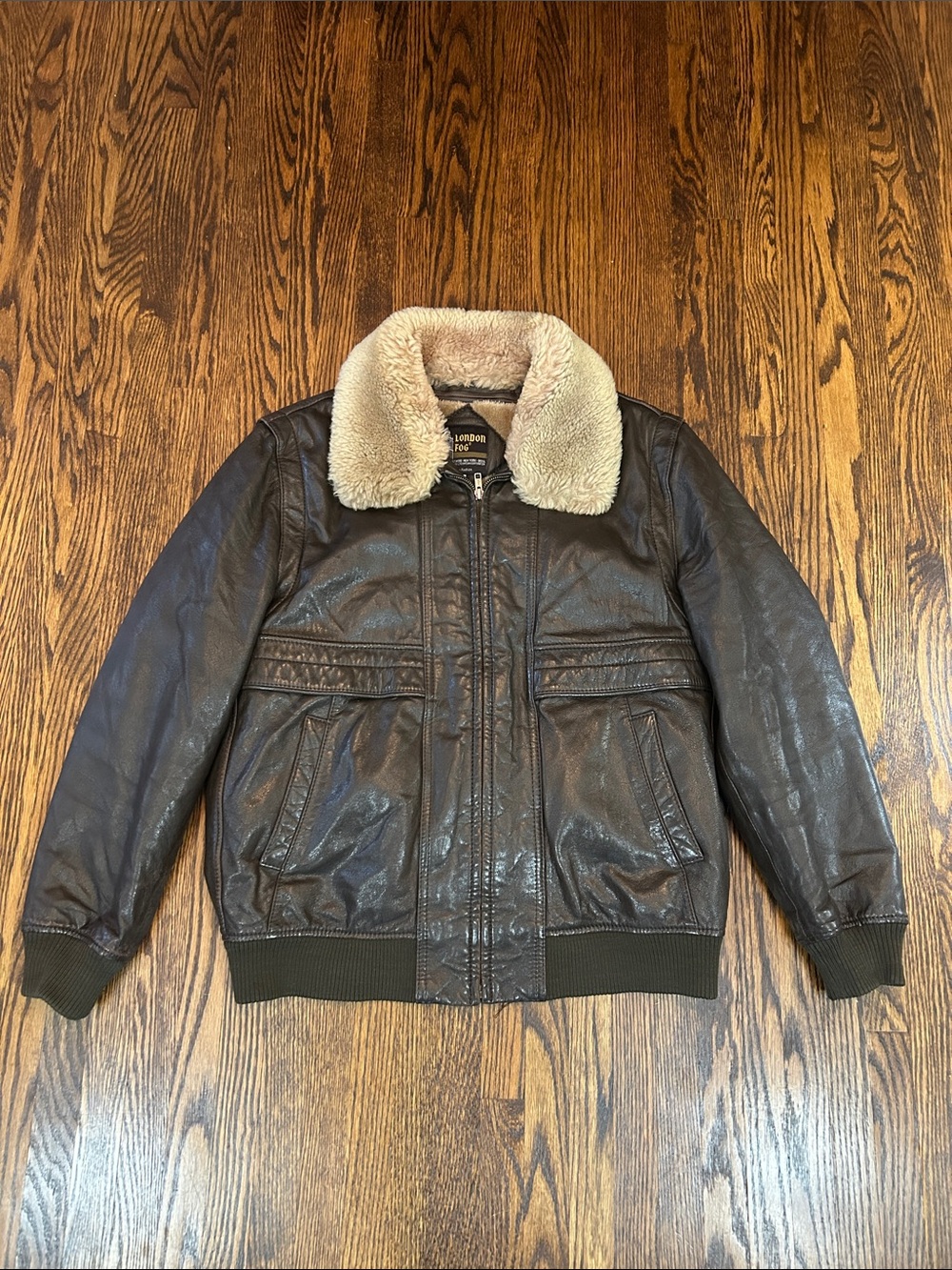 Vintage 90s Leather Flight Jacket